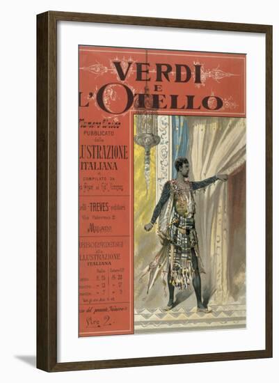 Title Page to "Verdi e l'Otello," Special Edition of Magazine "Illustrazione Italiana"-null-Framed Giclee Print