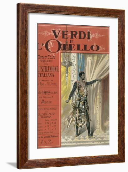 Title Page to "Verdi e l'Otello," Special Edition of Magazine "Illustrazione Italiana"-null-Framed Giclee Print