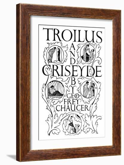 Title Page: Troilus and Criseyde, 1927-Eric Gill-Framed Giclee Print