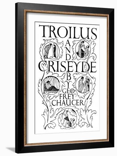 Title Page: Troilus and Criseyde, 1927-Eric Gill-Framed Giclee Print