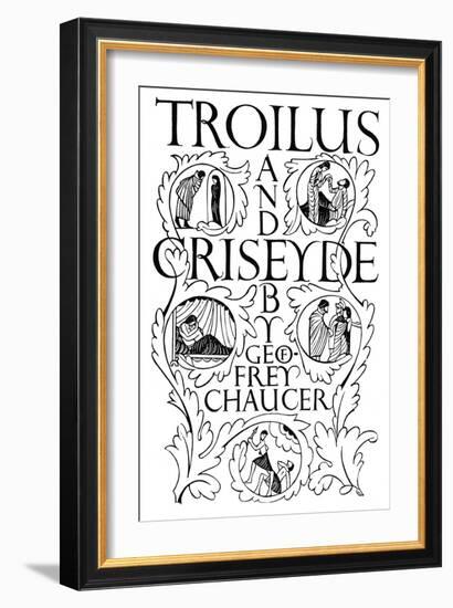 Title Page: Troilus and Criseyde, 1927-Eric Gill-Framed Giclee Print