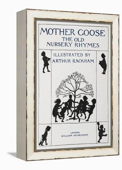 Title Page With Silhouette Of Children Dancing Round a Tree-Arthur Rackham-Framed Premier Image Canvas