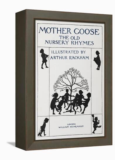 Title Page With Silhouette Of Children Dancing Round a Tree-Arthur Rackham-Framed Premier Image Canvas