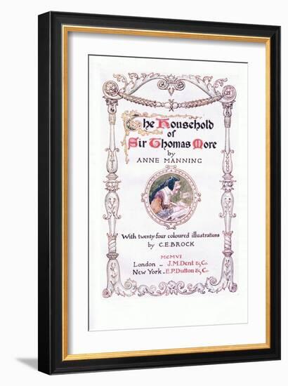 Title Page-Charles Edward Wilson-Framed Giclee Print