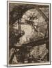 Title Plate, Plate I from Imaginary Prisons, C.1750 (Etching on Paper)-Giovanni Battista Piranesi-Mounted Giclee Print
