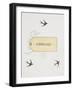 Title To 'Abroad'. Colour Illustraion Showing Three Birds and a Luggage Label-Thomas Crane-Framed Giclee Print