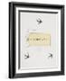 Title To 'Abroad'. Colour Illustraion Showing Three Birds and a Luggage Label-Thomas Crane-Framed Giclee Print