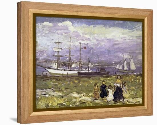 Title Unknown-Maurice Brazil Prendergast-Framed Premier Image Canvas