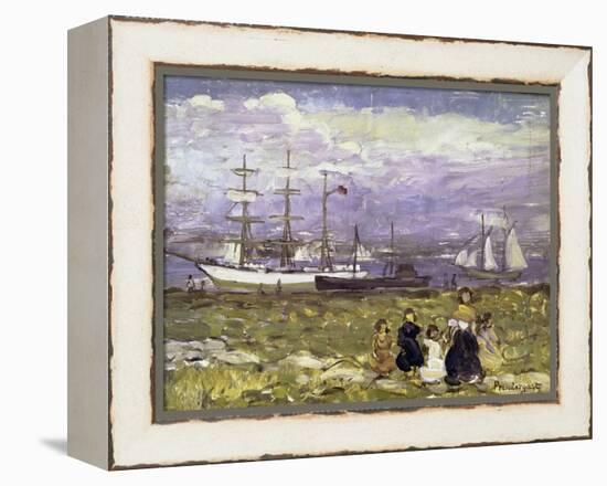 Title Unknown-Maurice Brazil Prendergast-Framed Premier Image Canvas