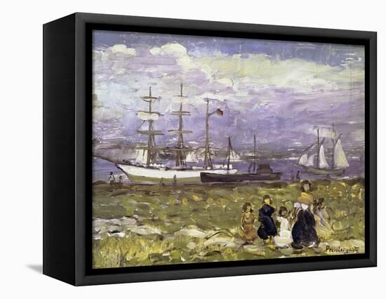 Title Unknown-Maurice Brazil Prendergast-Framed Premier Image Canvas