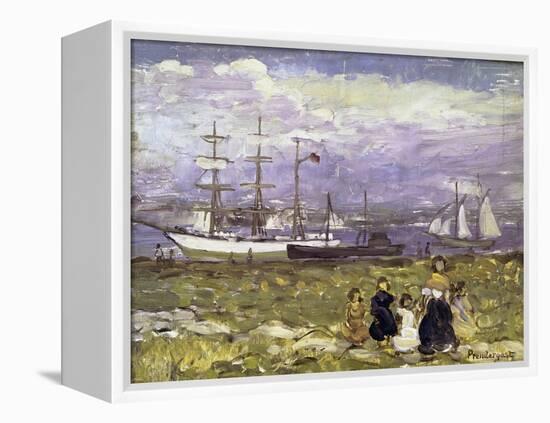 Title Unknown-Maurice Brazil Prendergast-Framed Premier Image Canvas