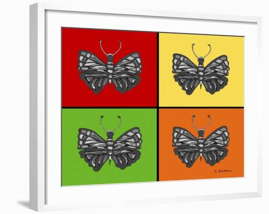 Titled Butterflies-Sartoris ART-Framed Giclee Print