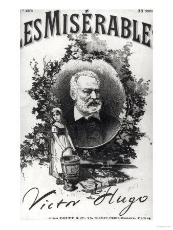 Les Miserables Victor Hugo vintage theatre poster repro 18x24