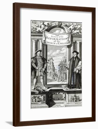 Titlepage of The History of the Reformation of the Church of England-Robert White-Framed Giclee Print