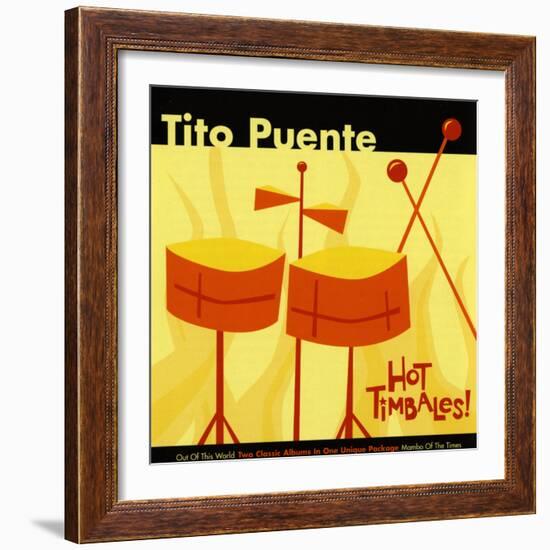 Tito Puente, Hot Timbales-null-Framed Art Print