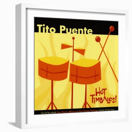 Tito Puente, Hot Timbales-null-Framed Art Print