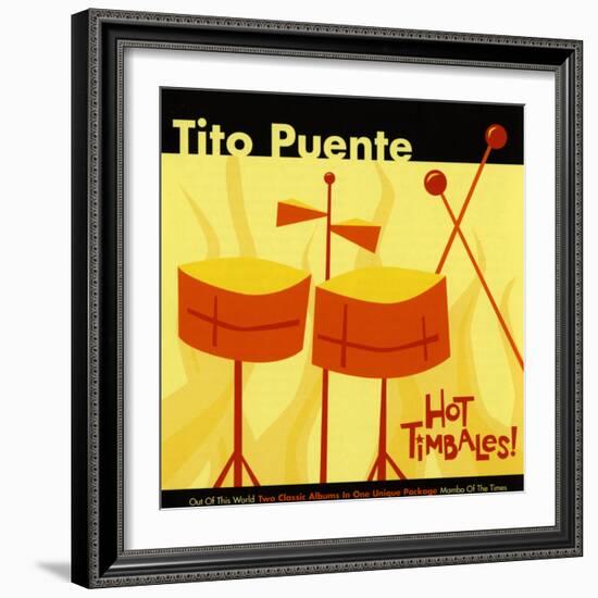 Tito Puente, Hot Timbales-null-Framed Art Print