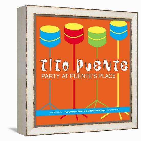 Tito Puente, Party at Puente's Place-null-Framed Stretched Canvas