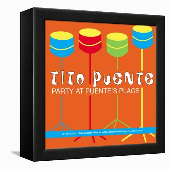 Tito Puente, Party at Puente's Place-null-Framed Stretched Canvas