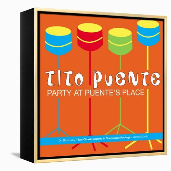 Tito Puente, Party at Puente's Place-null-Framed Stretched Canvas