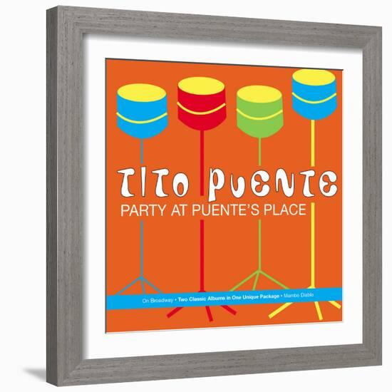 Tito Puente, Party at Puente's Place-null-Framed Art Print