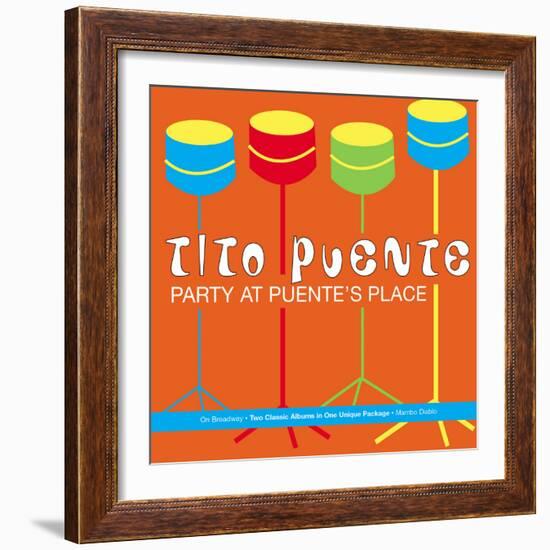 Tito Puente, Party at Puente's Place-null-Framed Art Print