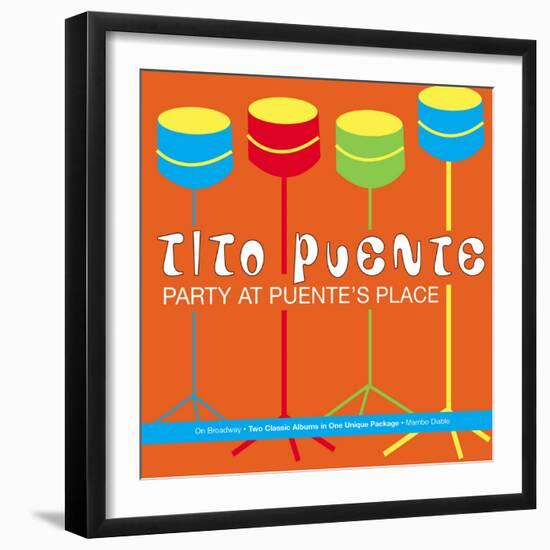 Tito Puente, Party at Puente's Place-null-Framed Art Print