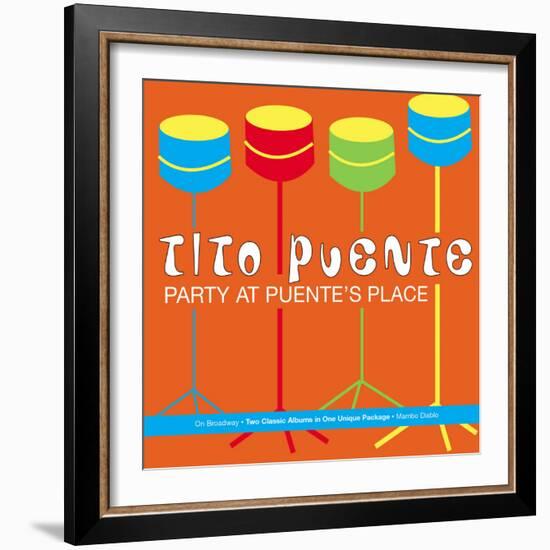 Tito Puente, Party at Puente's Place-null-Framed Art Print