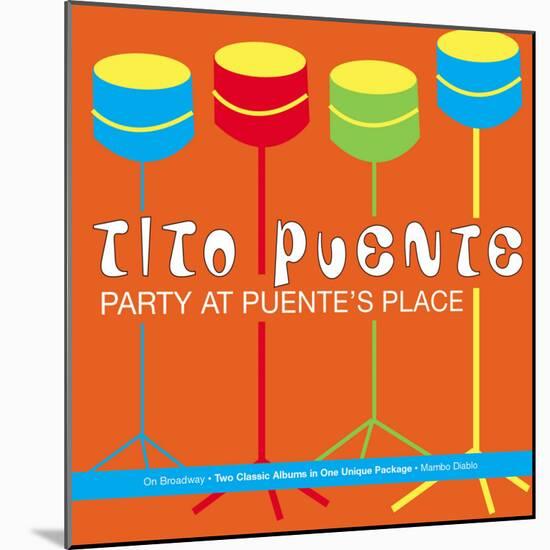 Tito Puente, Party at Puente's Place-null-Mounted Art Print