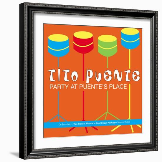 Tito Puente, Party at Puente's Place-null-Framed Art Print