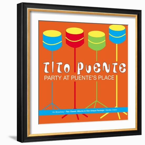 Tito Puente, Party at Puente's Place-null-Framed Art Print