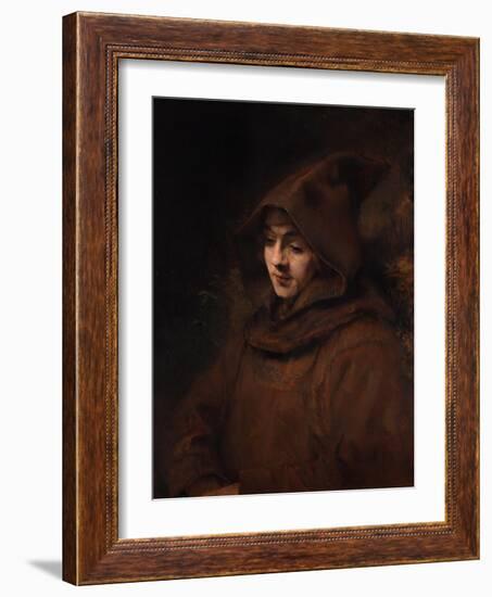 Titus as a Monk, 1660-Rembrandt van Rijn-Framed Giclee Print