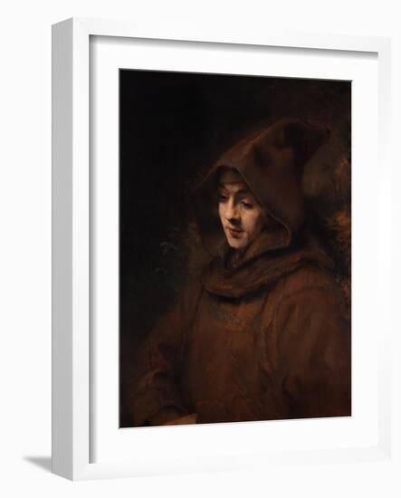 Titus as a Monk, 1660-Rembrandt van Rijn-Framed Giclee Print