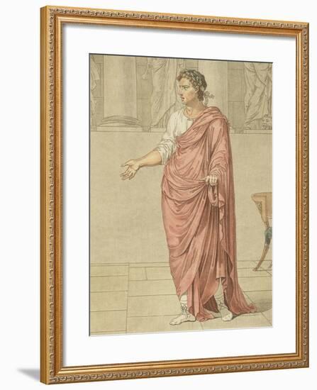 Titus, Costume for Berenice by Jean-Baptiste Racine, Circa 1805-Philippe De Lasalle-Framed Giclee Print