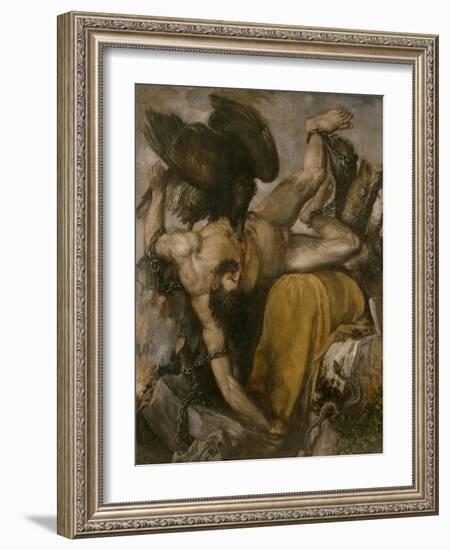 Tityos, 1548-1549-Titian (Tiziano Vecelli)-Framed Giclee Print