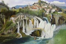 Der Wasserfall Von Jajce, 1903-Tivadar Csontvary Kosztka-Framed Giclee Print