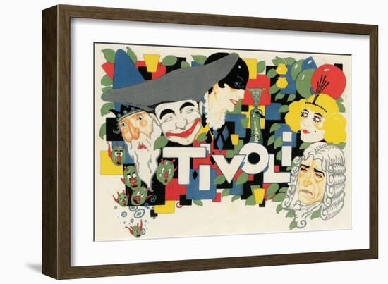 Tivoli Ad-null-Framed Art Print