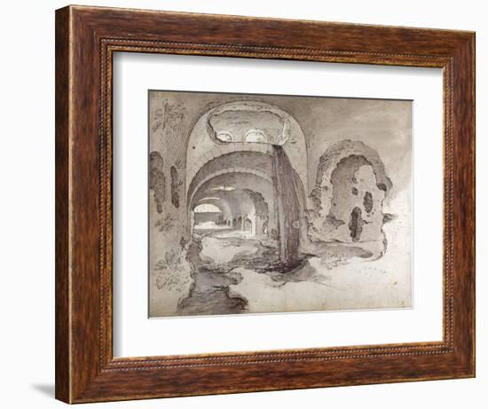 Tivoli, Cryptoporticus under the Temple of Hercules Victor-Sebastian Vrancx-Framed Giclee Print