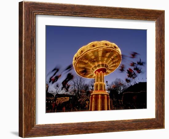 Tivoli Gardens at Christmas, Copenhagen, Denmark, Scandinavia, Europe-Sergio Pitamitz-Framed Photographic Print