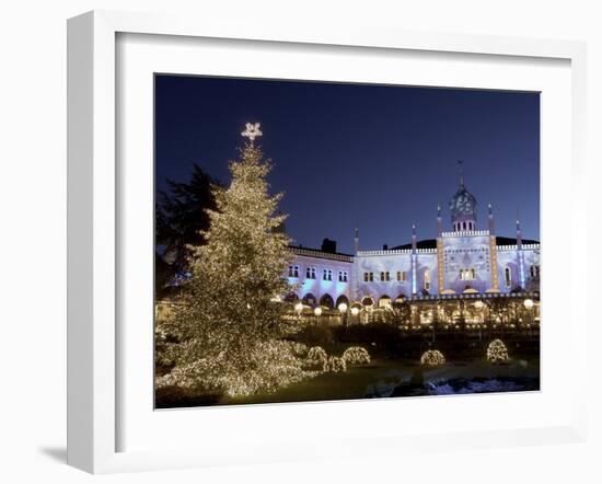 Tivoli Gardens at Christmas, Copenhagen, Denmark, Scandinavia, Europe-Sergio Pitamitz-Framed Photographic Print