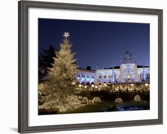 Tivoli Gardens at Christmas, Copenhagen, Denmark, Scandinavia, Europe-Sergio Pitamitz-Framed Photographic Print