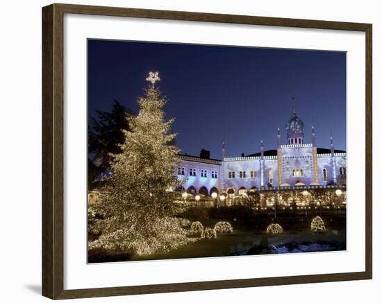 Tivoli Gardens at Christmas, Copenhagen, Denmark, Scandinavia, Europe-Sergio Pitamitz-Framed Photographic Print