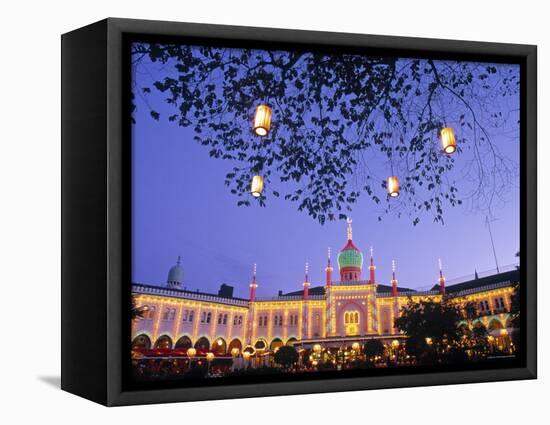 Tivoli Gardens, Copenhagen, Denmark-Jon Arnold-Framed Premier Image Canvas