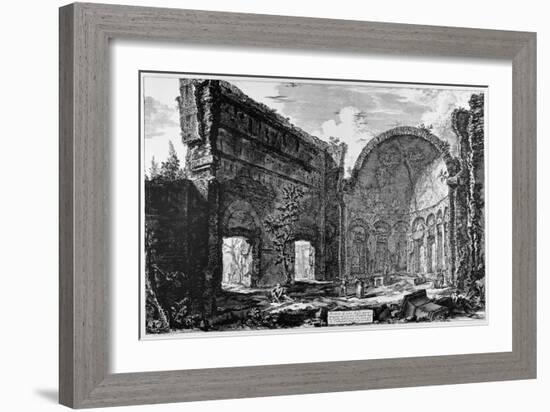 Tivoli, Hadrian's Villa, So-Called Hall of the Philosophers, C.1774-78-Giovanni Battista Piranesi-Framed Giclee Print