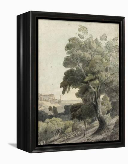 Tivoli, Showing Rome in the Distance, c.1781-Francis Towne-Framed Premier Image Canvas