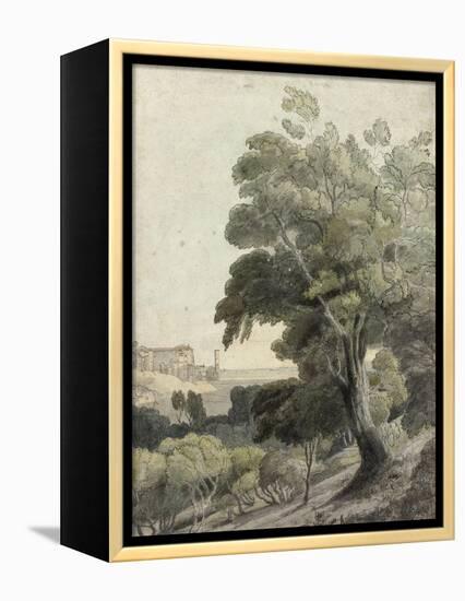 Tivoli, Showing Rome in the Distance, c.1781-Francis Towne-Framed Premier Image Canvas