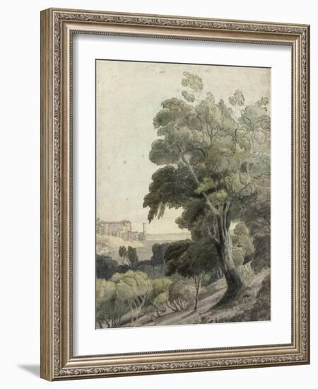 Tivoli, Showing Rome in the Distance, c.1781-Francis Towne-Framed Giclee Print