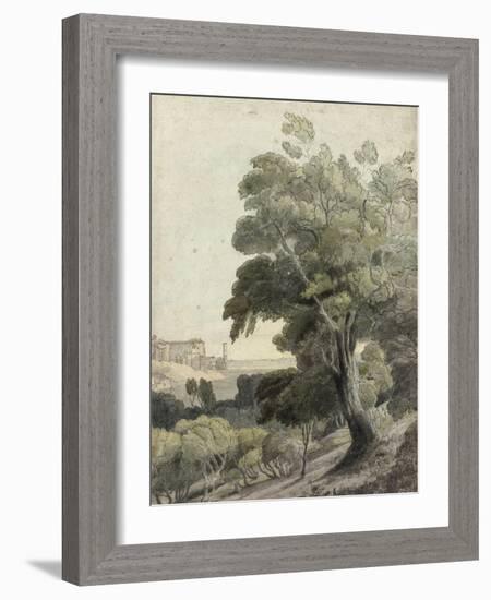 Tivoli, Showing Rome in the Distance, c.1781-Francis Towne-Framed Giclee Print