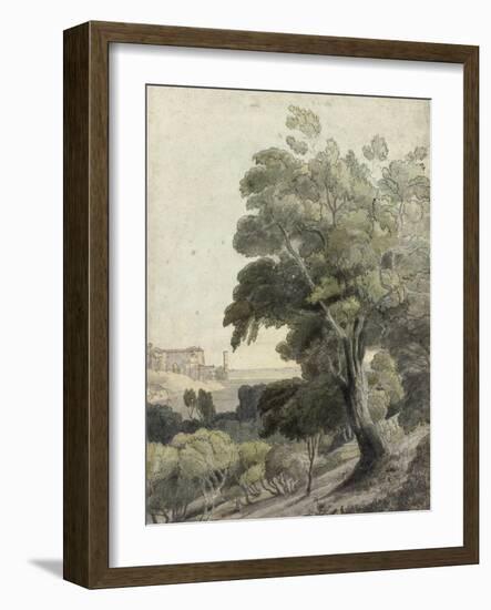 Tivoli, Showing Rome in the Distance, c.1781-Francis Towne-Framed Giclee Print