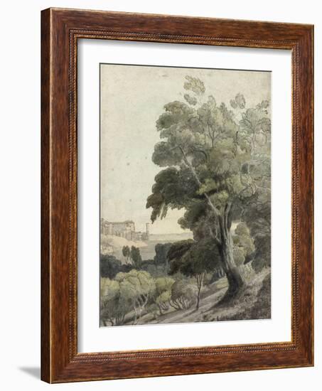 Tivoli, Showing Rome in the Distance, c.1781-Francis Towne-Framed Giclee Print